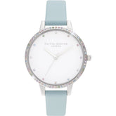 Olivia Burton Blue Artificial Leather Dress Watch